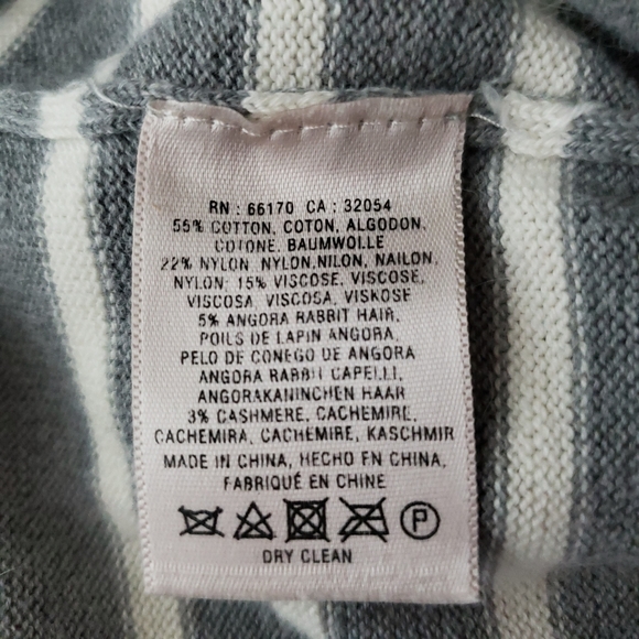 Anthropologie Change of the Moon Stripe Scarf Sweater Size XS - Picture 10 of 11